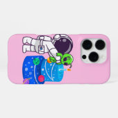 誕生日エイリアン iPhoneケース (裏面横)