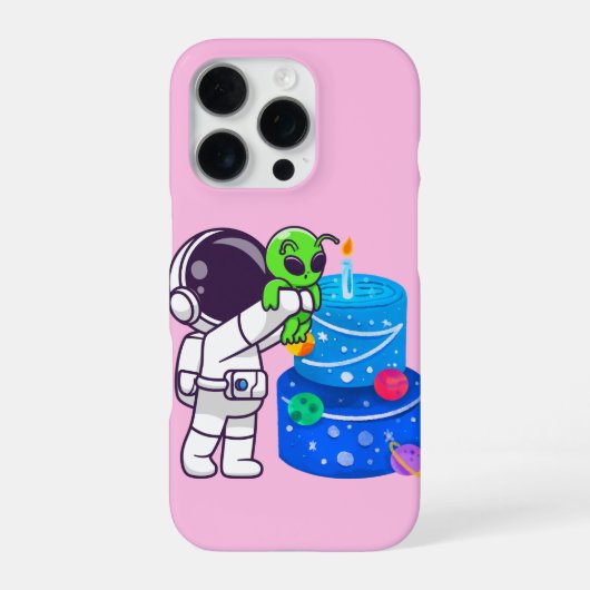 誕生日エイリアン iPhoneケース (裏面)