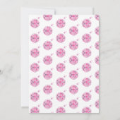 誕生日エラディスコ音楽おもしろいパーティー 招待状 (裏面)