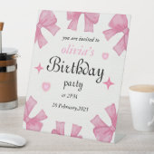 誕生日エレガント招待状 – お祝いを作る 台座サイン (インサイチュ)