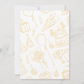 誕生日エレガント招待 招待状 (裏面)