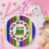 誕生日エージチョオトレインベビーシャワーパーティー ペーパープレート (パーティー)