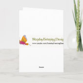 誕生日オラングタン カード (裏面)