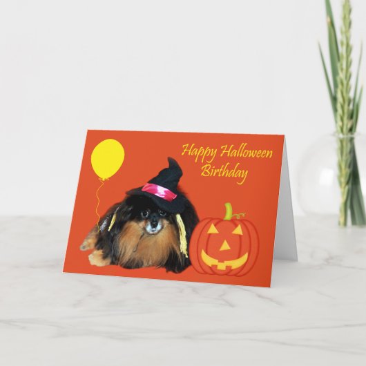 誕生日オンHalloween Greeting Card カード (正面)