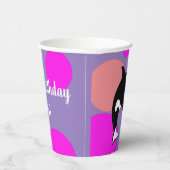 誕生日オーカパーソナライズされたキラークジラ 紙コップ (右)