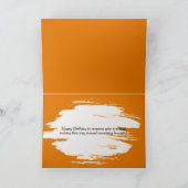 誕生日オータムウーリーベアーキャタピラー カード (内部)