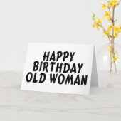 誕生日オールドウーマン カード (黄色い花)