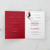 誕生日オールドラグドールおばさん カード (内部)