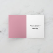 誕生日オールドレディーインピンクカーラーズ カード (内部)