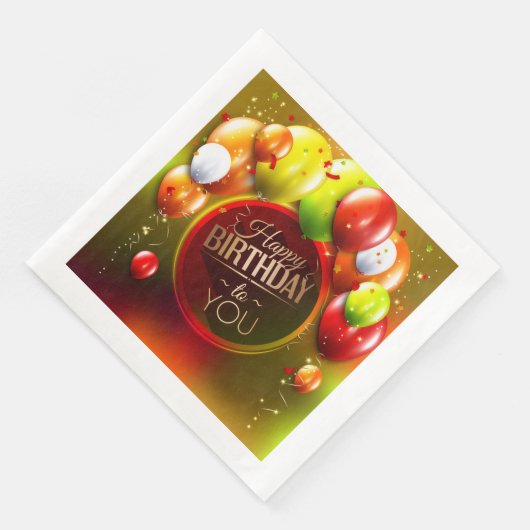 誕生日カクテルナプキンス (コーナー)