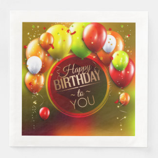 誕生日カクテルナプキンス