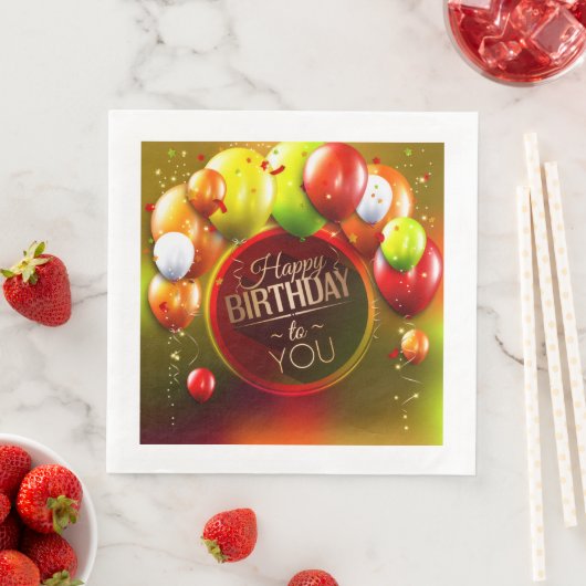 誕生日カクテルナプキンス (インサイチュ)