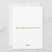 誕生日カスタマイズ可能なデジタルフローラ シーズンカード (裏面)