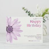 誕生日カスタマイズ可能なデジタルフローラ シーズンカード (スタンド正面)