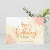 誕生日カスタマイズ可能なデジタル挨拶カード シーズンカード (スタンド正面)