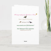 誕生日カスタマイズ:  カード (裏面)