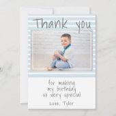 誕生日カスタムありがとうフォトカード (正面)