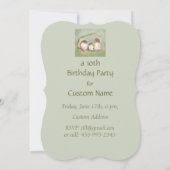 誕生日カスタムかわいいスパローファミリーバード 招待状 (裏面)