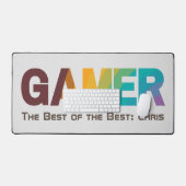 誕生日カスタムの父の日の贈り物 デスクマット (キーボード&マウス)