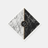 誕生日カスタムまたはアニバーサリーナプキンズテンプレート スタンダードカクテルナプキン (角)