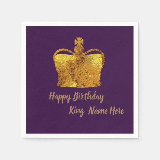 誕生日カスタムカクテルナプキン スタンダードカクテルナプキン (正面)