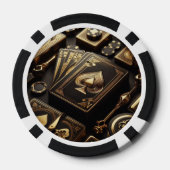 誕生日カスタムカジノゲームナイト ポーカーチップ (裏面)