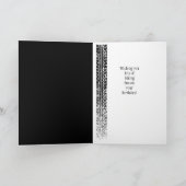 誕生日カスタムグラフィティバイクパーツタイヤトラック カード (内部)