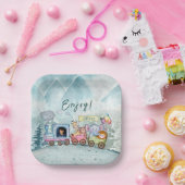 誕生日カスタムサインチュガチュガチョーチョ ペーパープレート (パーティー)