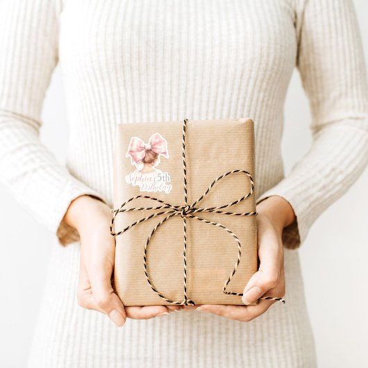 誕生日カスタムステッカー党の好意ガール シール