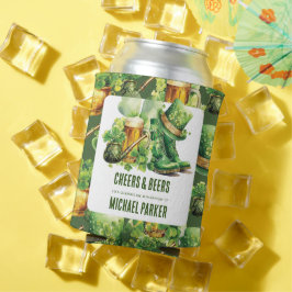 誕生日カスタムセントパトリックのデイ応援ビアーズ 缶クーラー