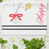 誕生日カスタムタオル キッチンタオル (折り畳み)