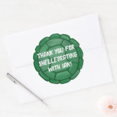 誕生日カスタムタートルシェルボーイ ラウンドシール (封筒)