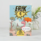 誕生日カスタムディノ第6ディノ恋人ボーイズ 招待状 (スタンド正面)