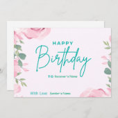 誕生日カスタムデジタルフローラ シーズンカード (正面/裏面)