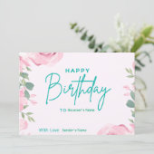 誕生日カスタムデジタルフローラ シーズンカード (スタンド正面)