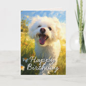 誕生日カスタムビチョンフリーズ サンキューカード (正面)