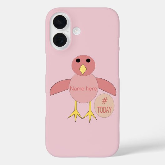 誕生日カスタムピンクの女の子のシックiPhoneケース Case-Mate iPhoneケース (裏面)