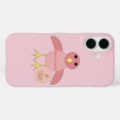 誕生日カスタムピンクの女の子のシックiPhoneケース Case-Mate iPhoneケース (裏面 (横))