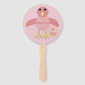 誕生日カスタムピンクの女の子ヒックハンドファン ハンドファン (正面)