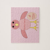 誕生日カスタムピンクパズル ジグソーパズル (縦)