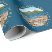 誕生日カスタムフォトアカディア国立公園 ラッピングペーパー (ロールコーナー)