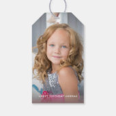 誕生日カスタムフォトギフトラベル ギフトタグ (裏面)