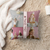 誕生日カスタムフォトコラージュ装飾用クッション クッション (ブランケット)