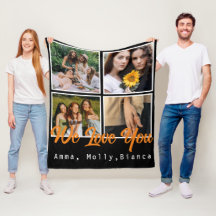 誕生日カスタムフォトコラージュ黒Whit friends