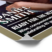 誕生日カスタムマガジンカバー、誕生日ポートレート ポスター (角)