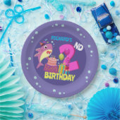 誕生日カスタムマムームアウンティパダディシャーク ペーパープレート (パーティー)