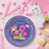 誕生日カスタムマムームアウンティパダディシャーク ペーパープレート (パーティー)