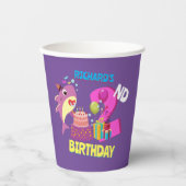 誕生日カスタムマムームアウンティパダディシャーク 紙コップ (正面)