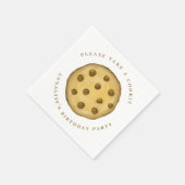 誕生日カスタムミニマリストPlease Take A Cookie スタンダードカクテルナプキン (角)