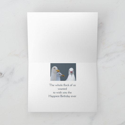 誕生日カスタムユーモアすべての私たちの群れの群れの群れ カード (内部)